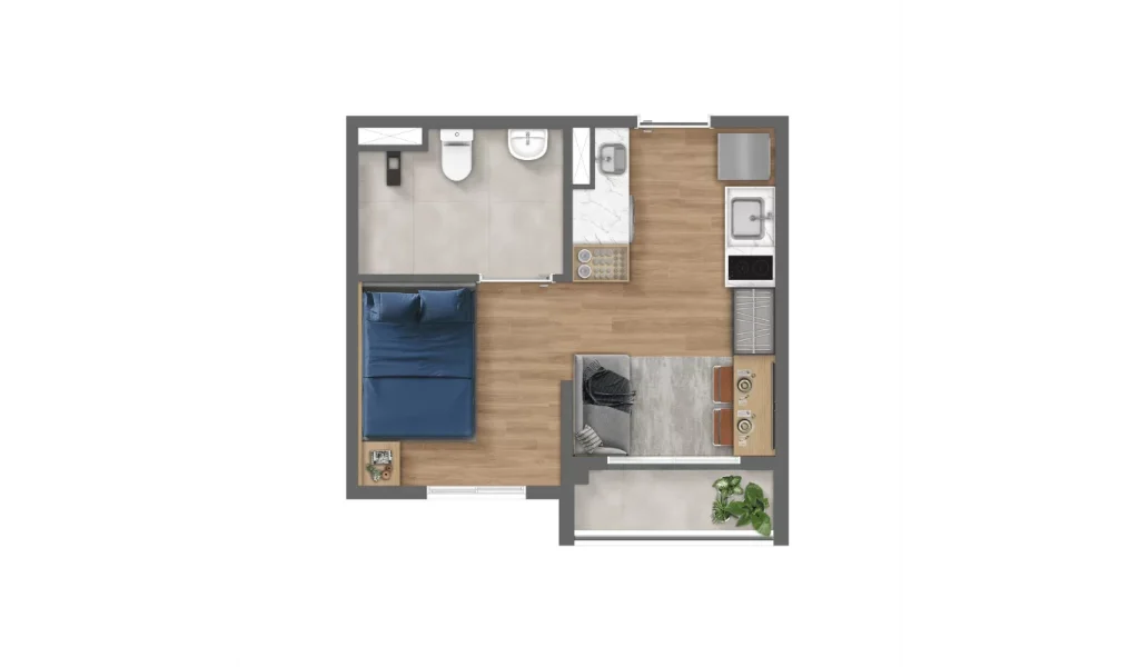 Plantas - NR - Studio (24m²)
