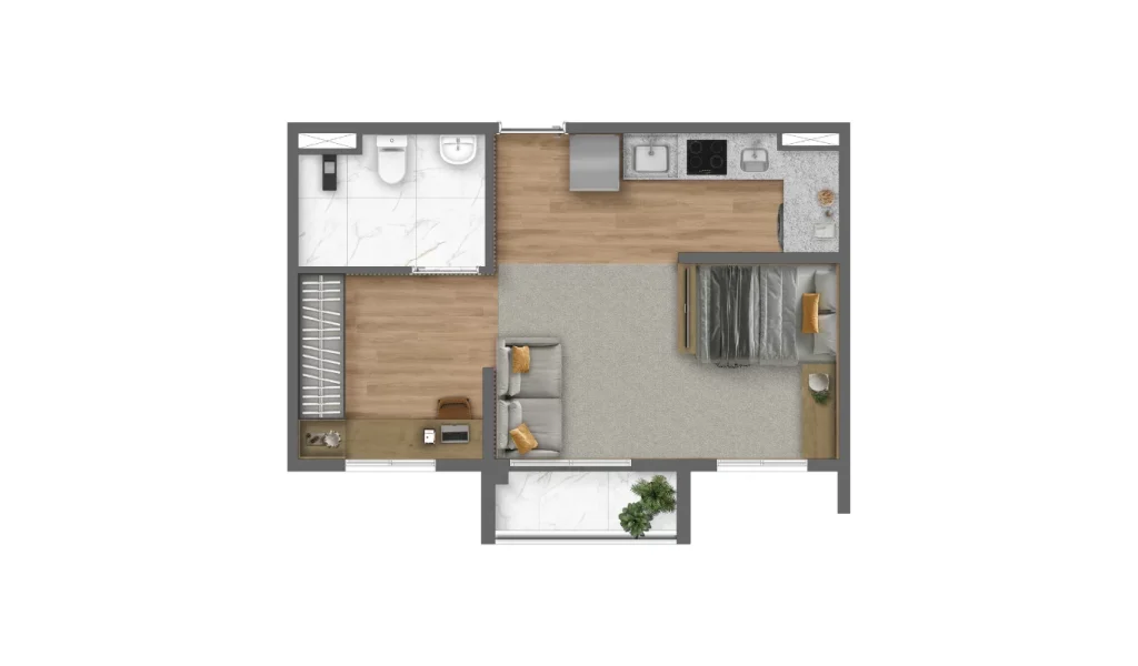 Plantas - NR - Studio (35m²)
