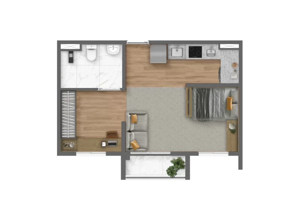 Plantas - NR - Studio (35m²)